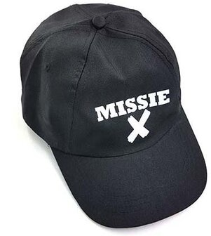 Missie X cap zwart