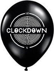 Voorbeeld Clockdown ballon