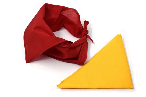 Rode en gele bandanas