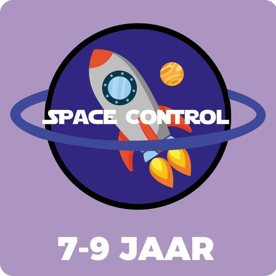 Ruimtefeestje Spacecontrol kinderfeestje voor 7,8 en 9 jarigen.