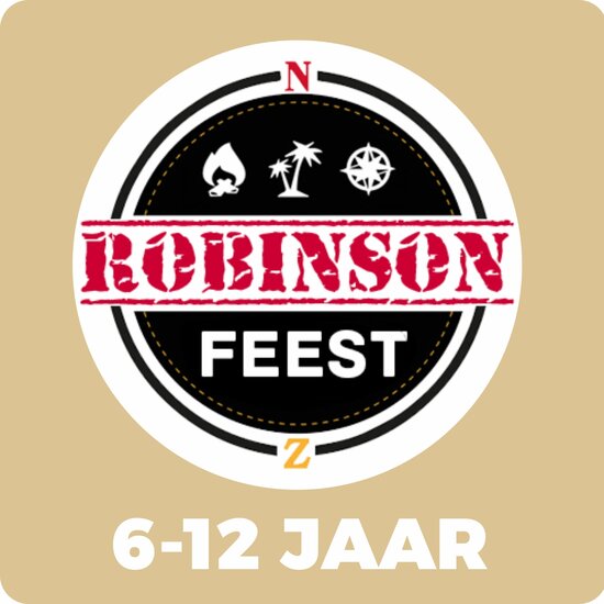 Expeditie Robinsonfeestje voor kinderen van 6,7,8,9,10,11 en 12 jaar.