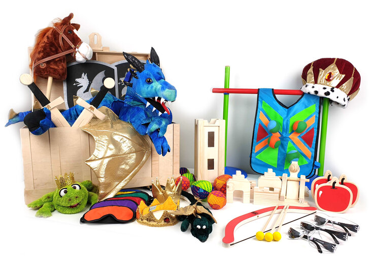 Themakist boordevol leuke spellen themaverhuurkist prinsessenfeestje.