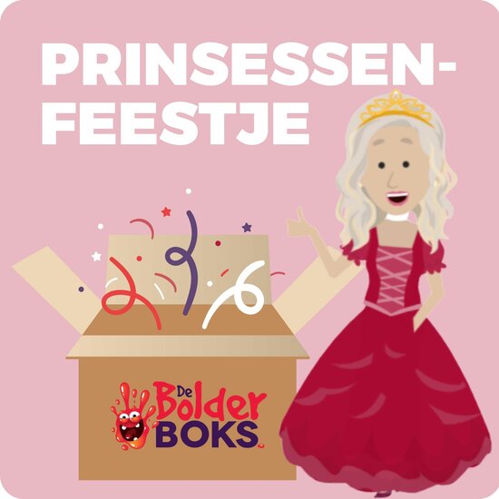 Themakist verhuur prinsessenfeestje voor kinderen van 4, 5 of 6 jaar.