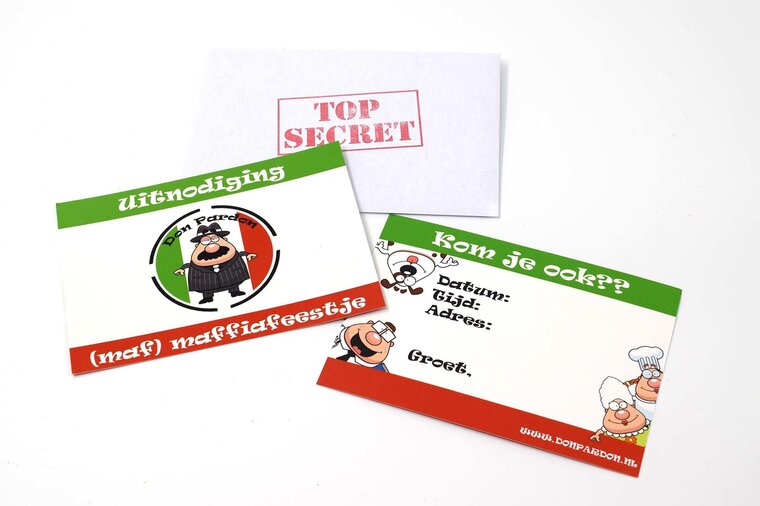 Uitnodiging met envelop