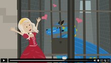 Animatievideo's afgestemd op de leeftijd van de kinderen op dit prinsessenfeestje. Ze gaan helemaal op in het verhaal. U