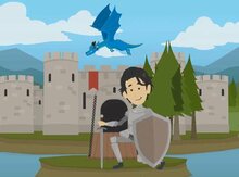 Leuke animaties die de kinderen door het feestje leiden. Ze gaan helemaal op in het verhaal tijdens dit originele ridderfeestje