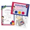 Ridderfeestpakket voor elk kind een diploma, potlodensetje en leuke stickers.