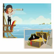 Leuke animatievideo's die de kinderen meenemen in het verhaal. Uniek in Nederland voor dit originele piratenfeestje vol 