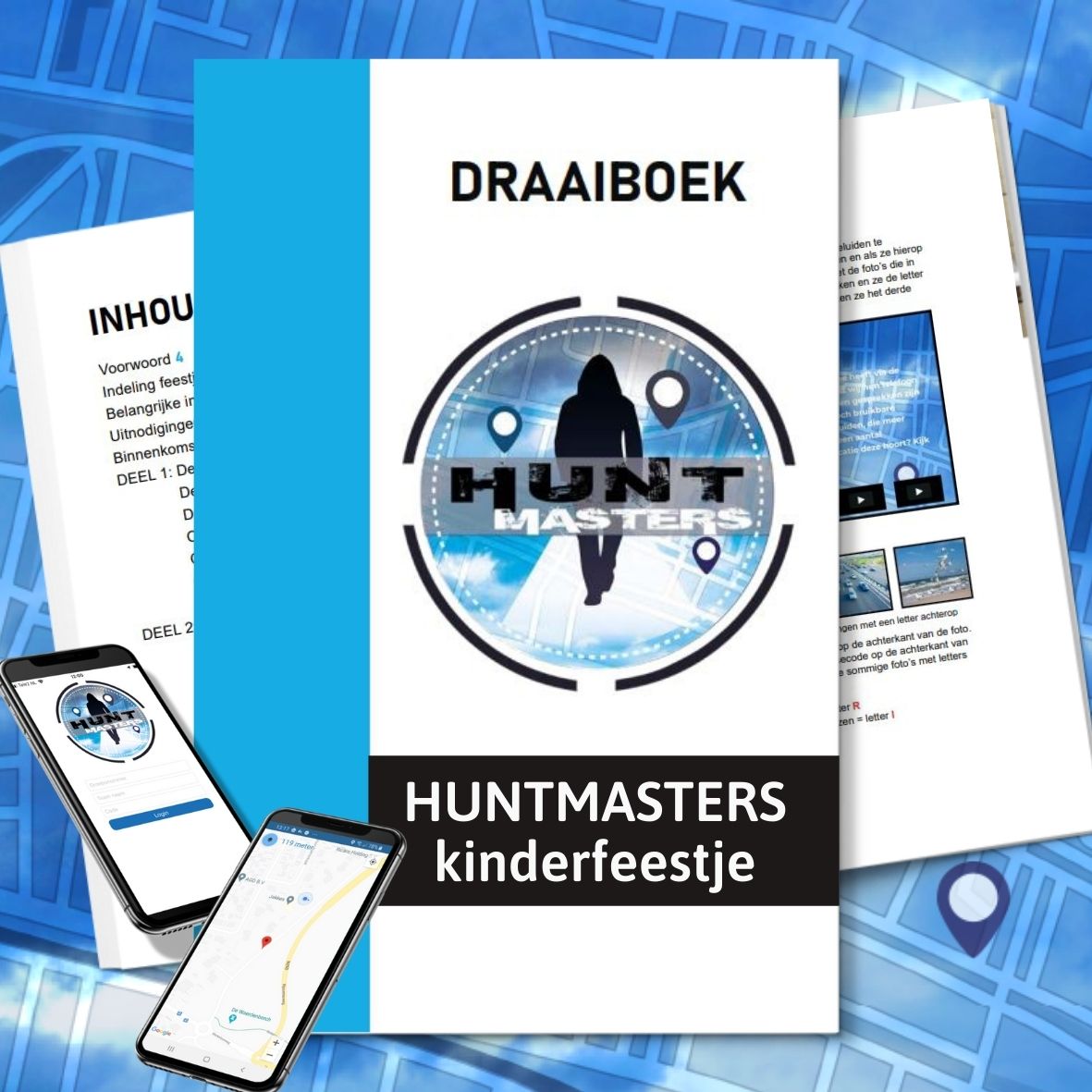 Digitaal draaiboek HuntMasters kinderfeestje