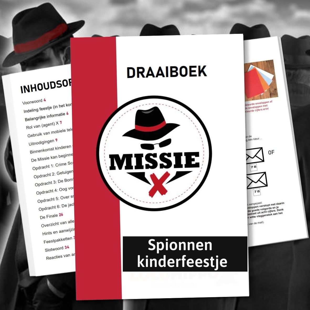 Draaiboek Missie X spionnenfeestje kinderfeestje