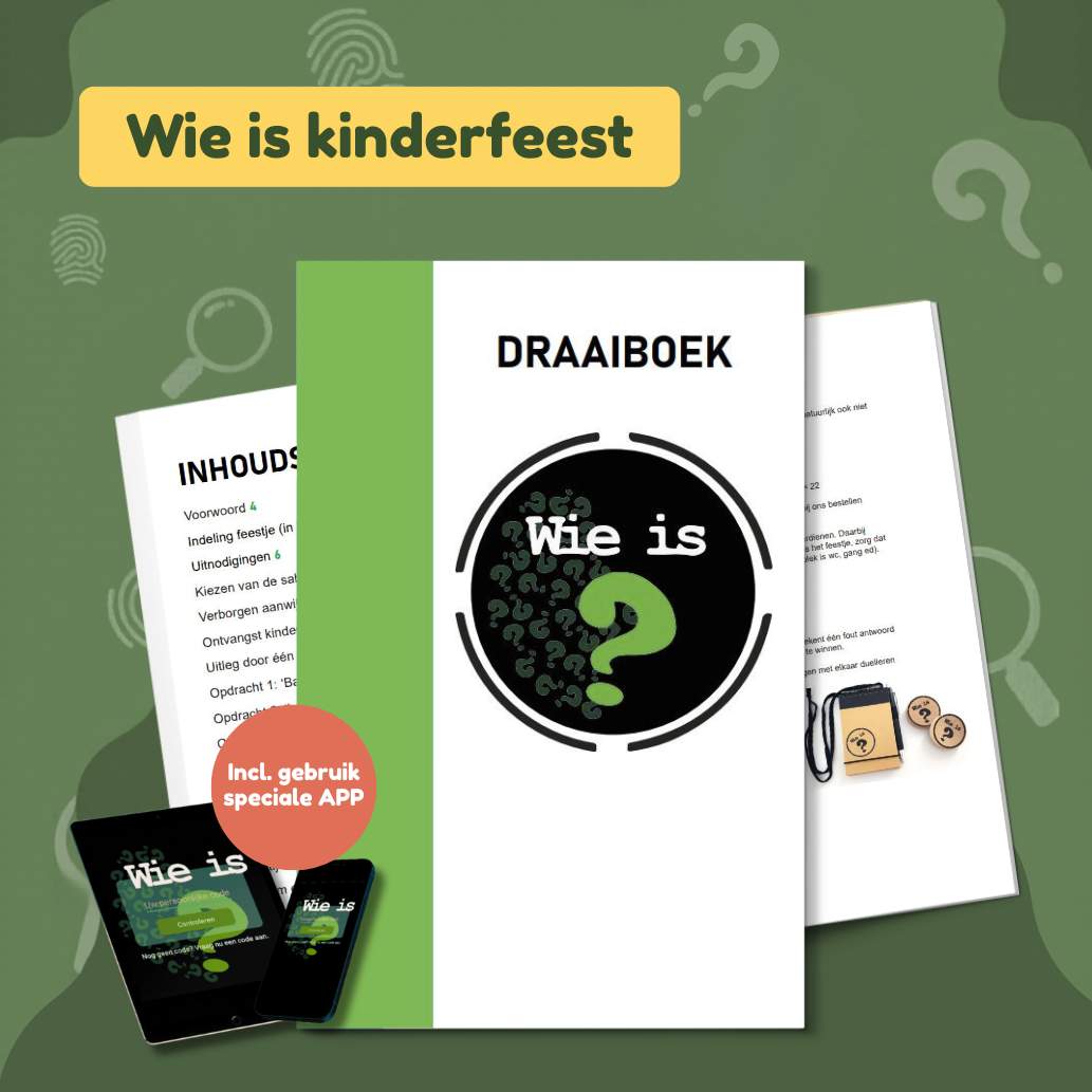 Wie is de Mol spelidee&euml;n kinderfeestje spelen